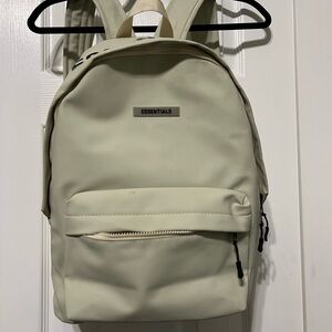 Essentials Beige Backpack for Men
